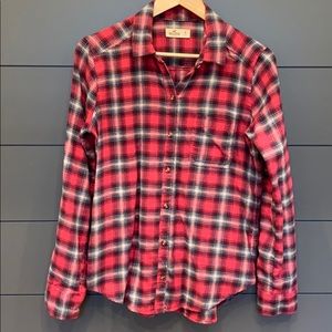 Hollister women’s flannel size small, pink!
